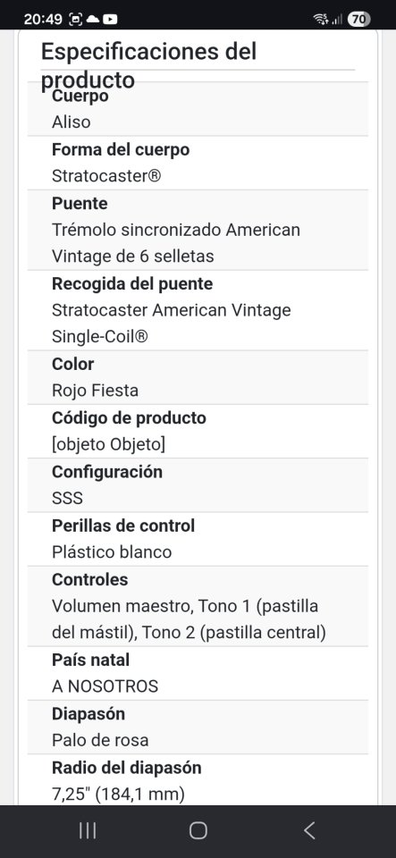 Fender U.S vintage '62 stratocaster de segunda mano · Foto 8 de 10 · Cantabria · 1700 €