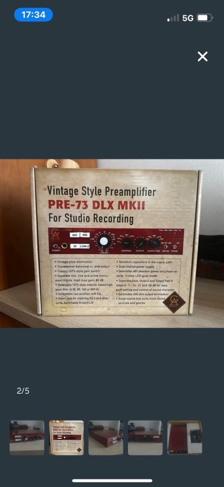 Golden Age Audio PRE73 DLX MKII preamp vintage de segunda mano · Foto 3 de 5 · Barcelona · 220 €