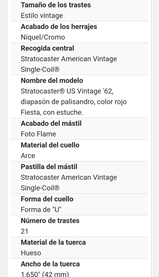 Fender U.S vintage '62 stratocaster de segunda mano · Foto 9 de 10 · Cantabria · 1700 €