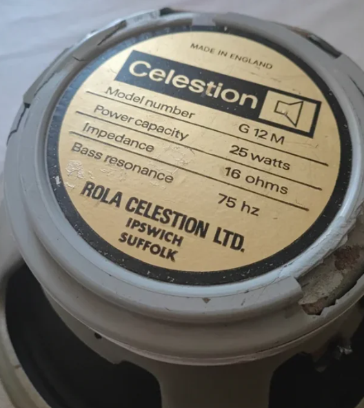 Celestion G12M Blackback altavoz 70s de segunda mano · Madrid · 125 €