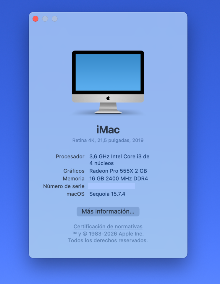 iMac 21.5 2019
