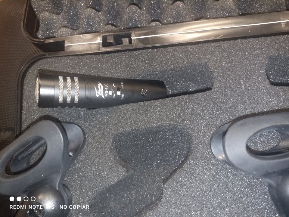 Set Micrófonos MS-430 overhead Pad -10db high pass filter