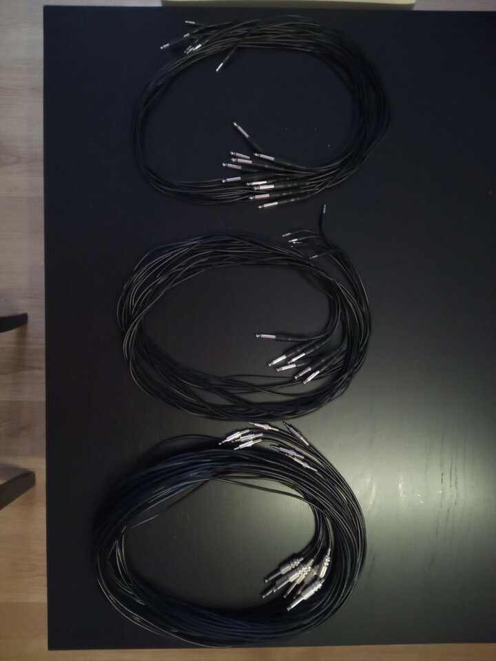 Doepfer/SchneidersLaden Cables 3/4" to 3,5 mm mono - envio incluido.