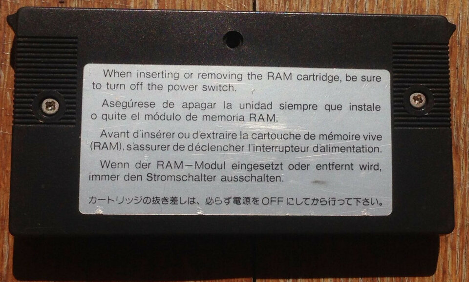 CASIO RA-3 cartucho de memoria