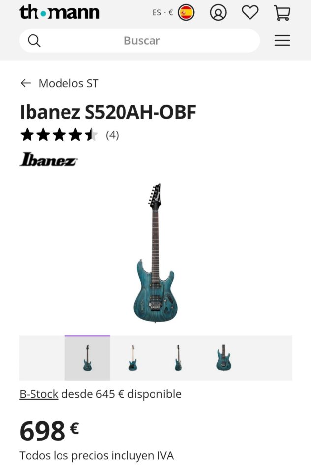Ibanez S520AH OBF