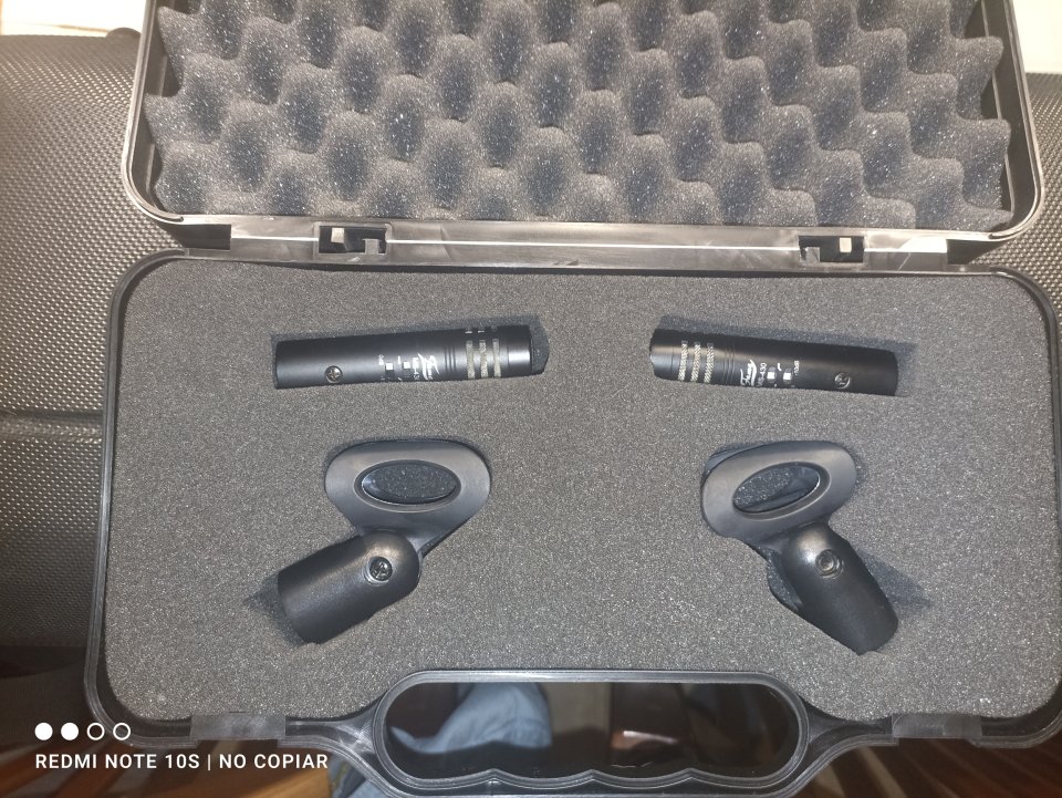 Set Micrófonos MS-430 overhead Pad -10db high pass filter