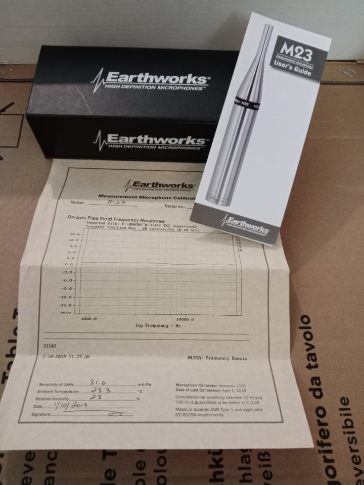 Micrófono de medición Earthworks M23