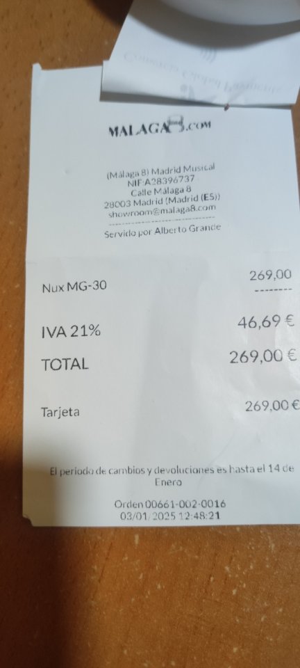 Multiefectos NUX MG 3O con EXTRAS de segunda mano · Foto 4 de 6 · Madrid · 200 €