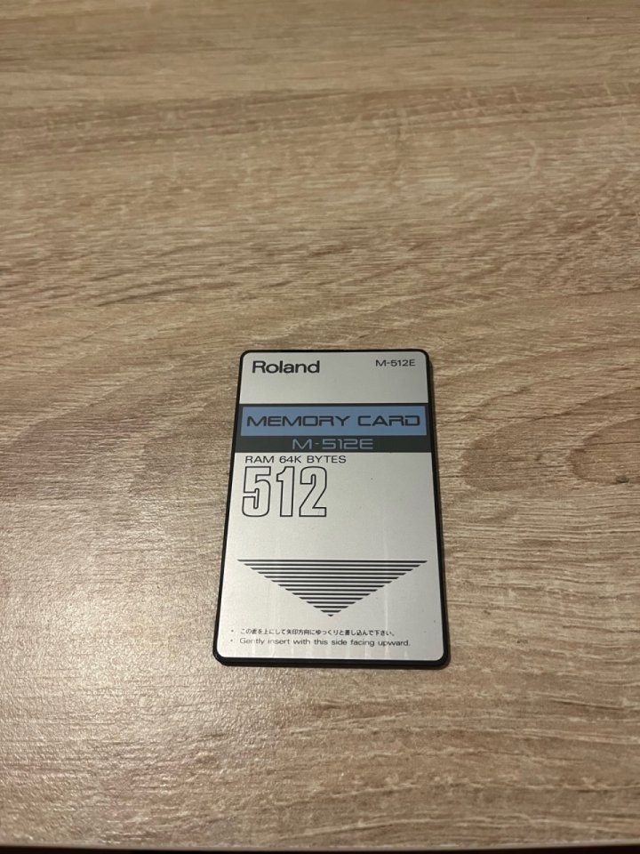 Roland memory card M-512E RAM 64K