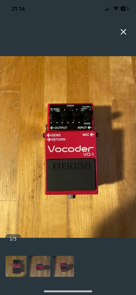 BOSS VO-1 Vocoder de segunda mano · Foto 1 de 6 · Madrid · 160 €