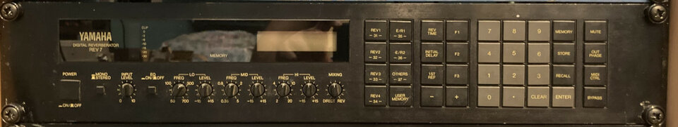 YAMAHA REV7 digital reverberator.