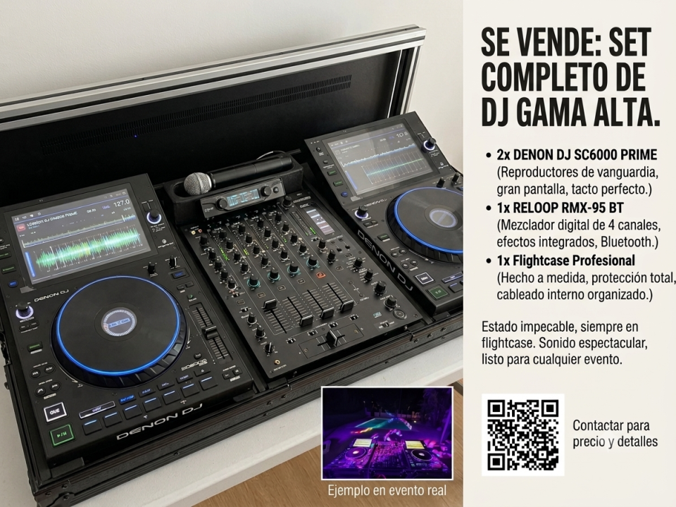 Set sc6000 X2 y Reloop RMX 95BT de segunda mano · Valencia · 2950 €