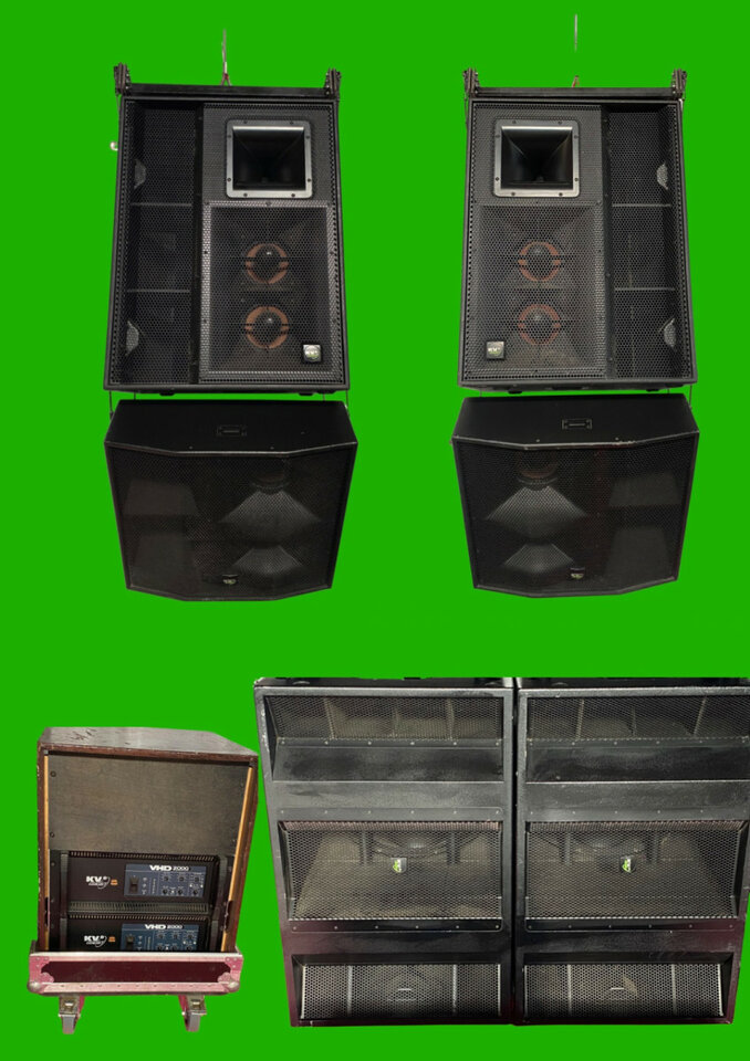 Equipo de sonido KV2 Audio VHD 2.0 + subs de 21"