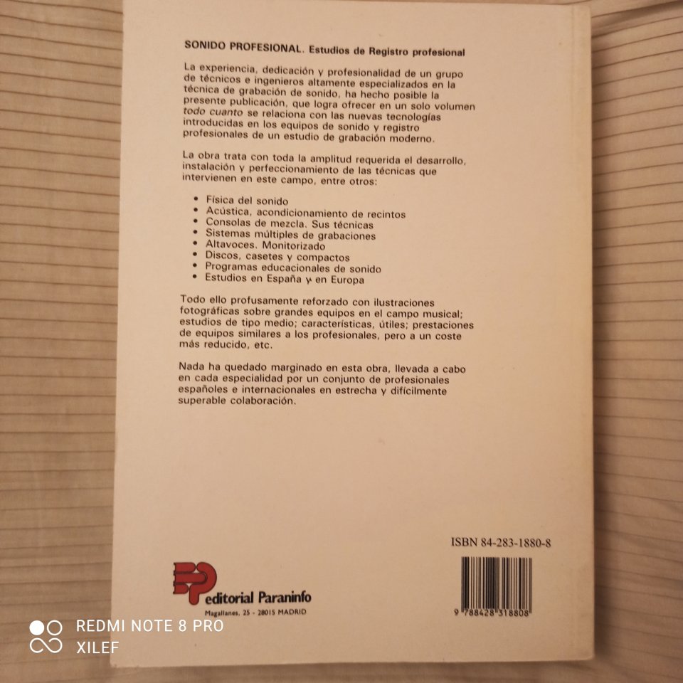 SONIDO PROFESIONAL. Estudios de registro profesional