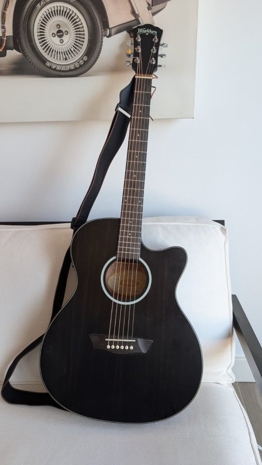 Guitarra electroacústica Washburn ea12 festival de segunda mano · Foto 1 de 7 · Badajoz · 145 €