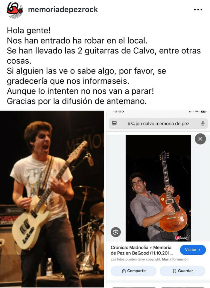 Ayuda Guitarras Robadas
