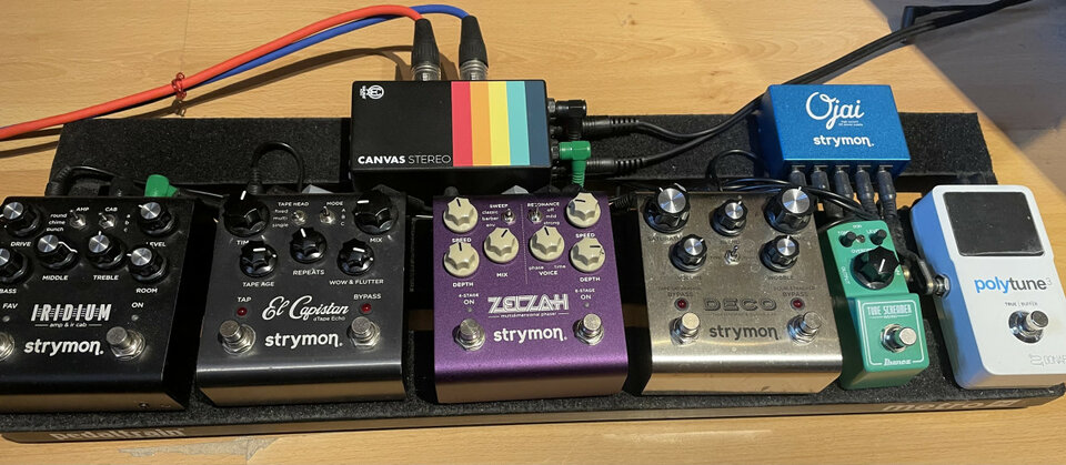 Pedalera directo y grabación stereo primeras marcas