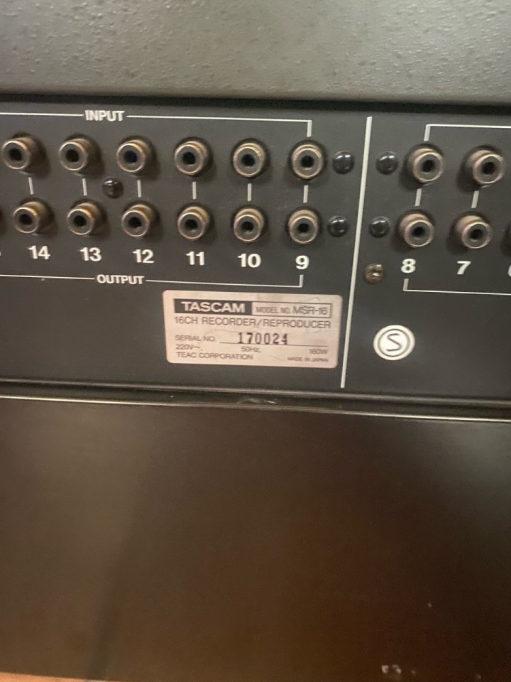 TASCAM MSR-16 1/2” 16 Pistas Reel-to-Reel – dbx Type I – Funcionando de segunda mano · Foto 7 de 8 · Madrid · 2400 €