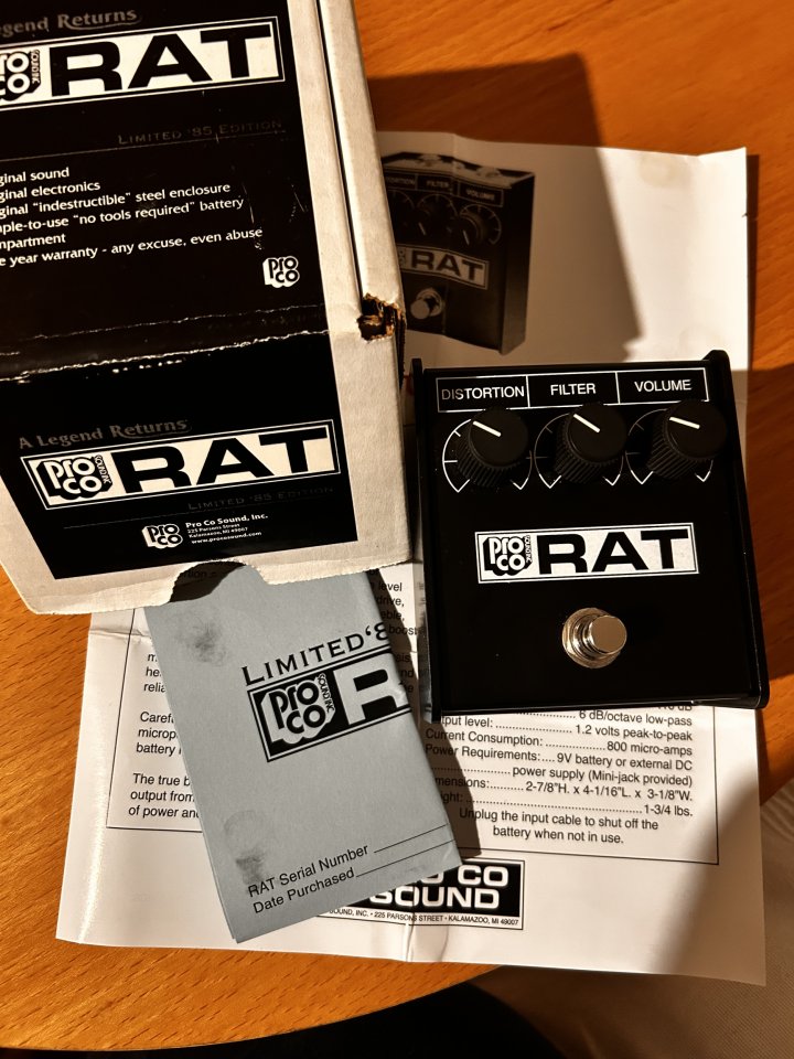 Proco Rat Whiteface reissue