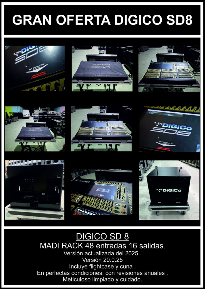 Gran Oferta Digico SD8 y Madi Rack