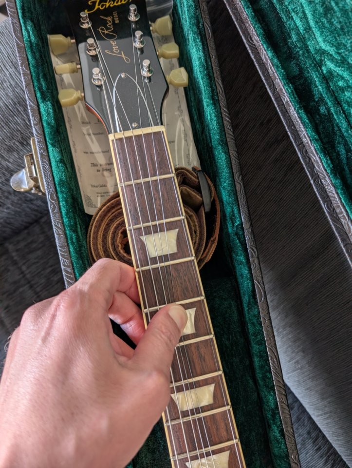 Tokai Premium Love Rock LS150F-3A Honey Burst Flame Top de segunda mano · Foto 8 de 10 · Pontevedra · 1600 €