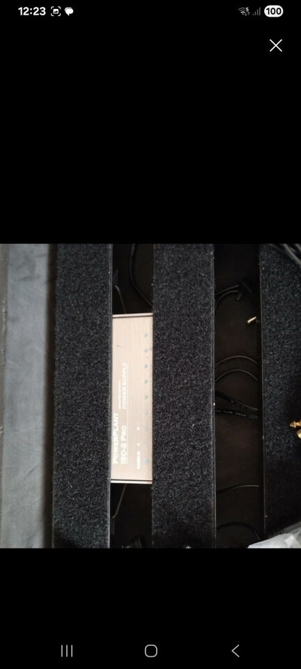 Pedalera con fuente de alimentacion 8 salidas y todos los cables