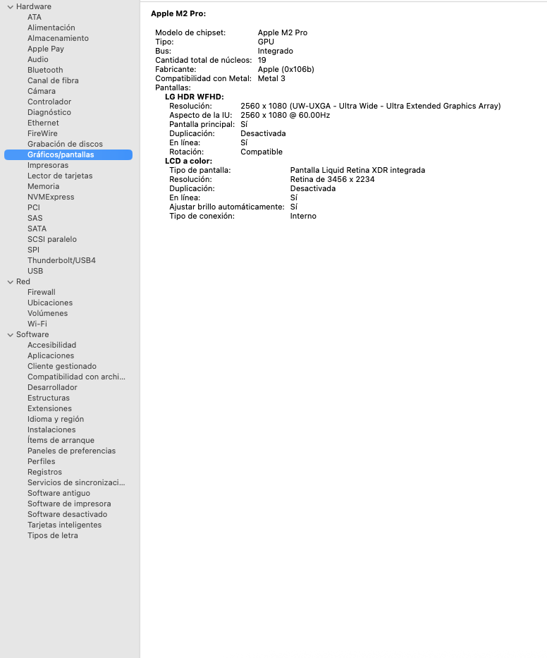 MacBook Pro 16" M2 Pro 12CPU 19GPU 16GB RAM 1TB