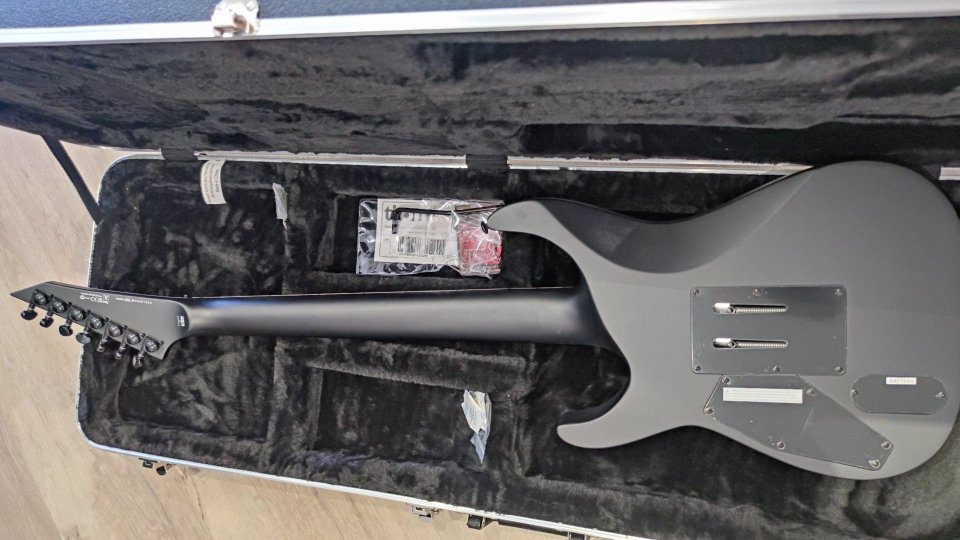ESP LTD M-1007B QM charcoal burst satín 7 cuerdas. de segunda mano · Foto 6 de 10 · Badajoz · 1500 €