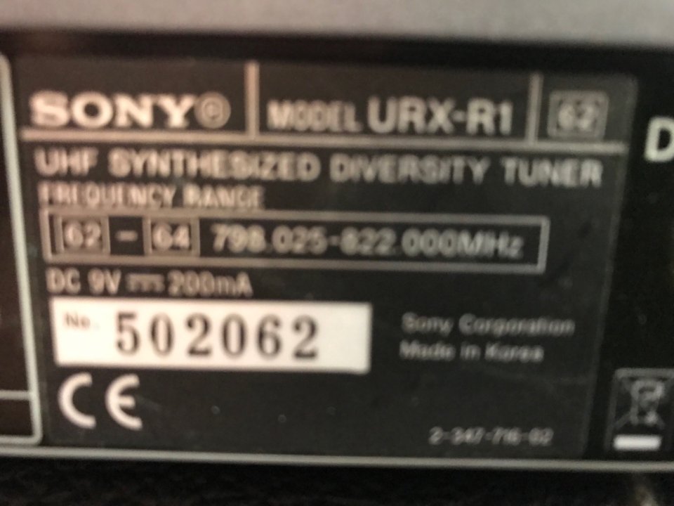 5 Recetores inalámbricos shure y sony