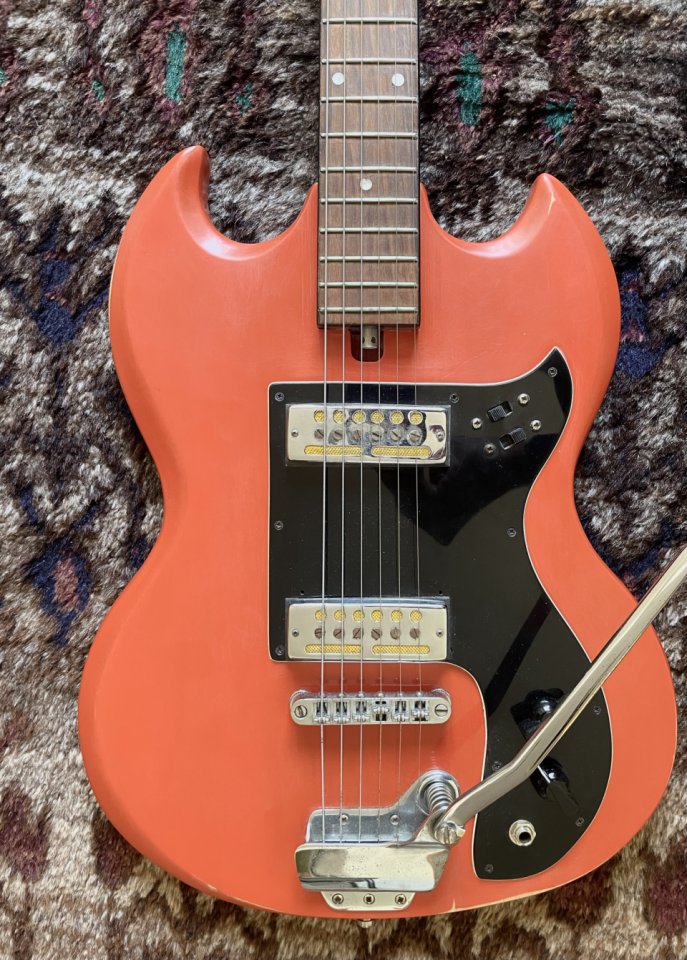 Guitarra eléctrica tipo SG japonesa años 70 de segunda mano · Foto 5 de 8 · Gipuzkoa · 350 €