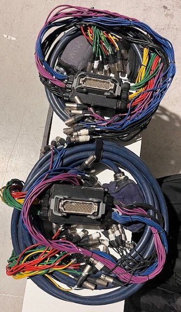 manguera sonido Pinanson 40 canales + 10 retornos + pach + pulpos monitores