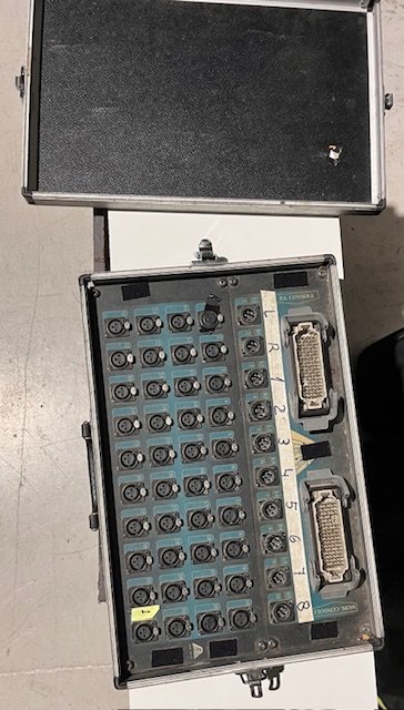 manguera sonido Pinanson 40 canales + 10 retornos + pach + pulpos monitores