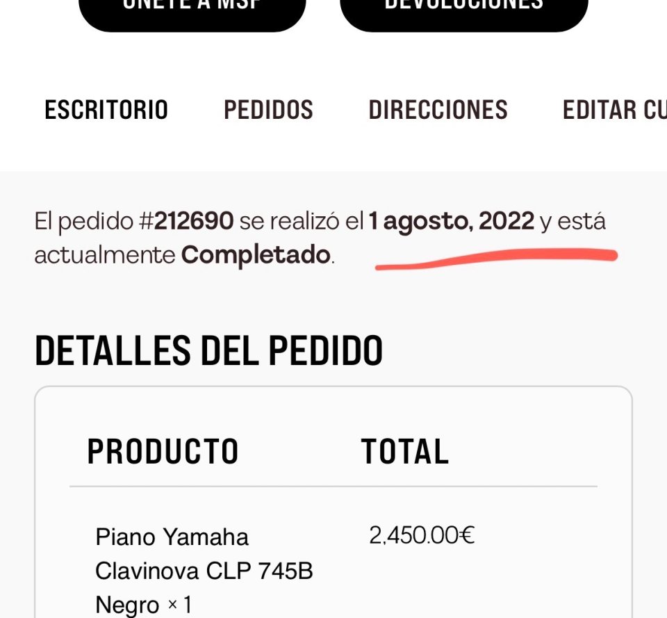 YAMAHA Clavinova CLP-745 | | Reestreno con Garantia Oficial