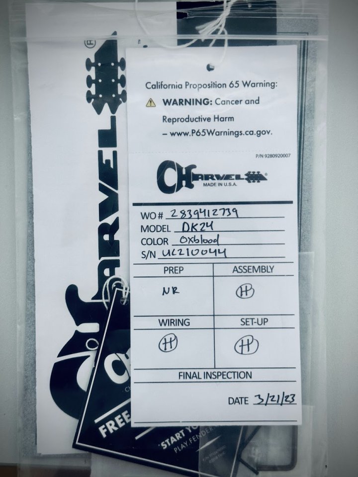 Charvel USA San Dimas Select DK24 stainless steel frets