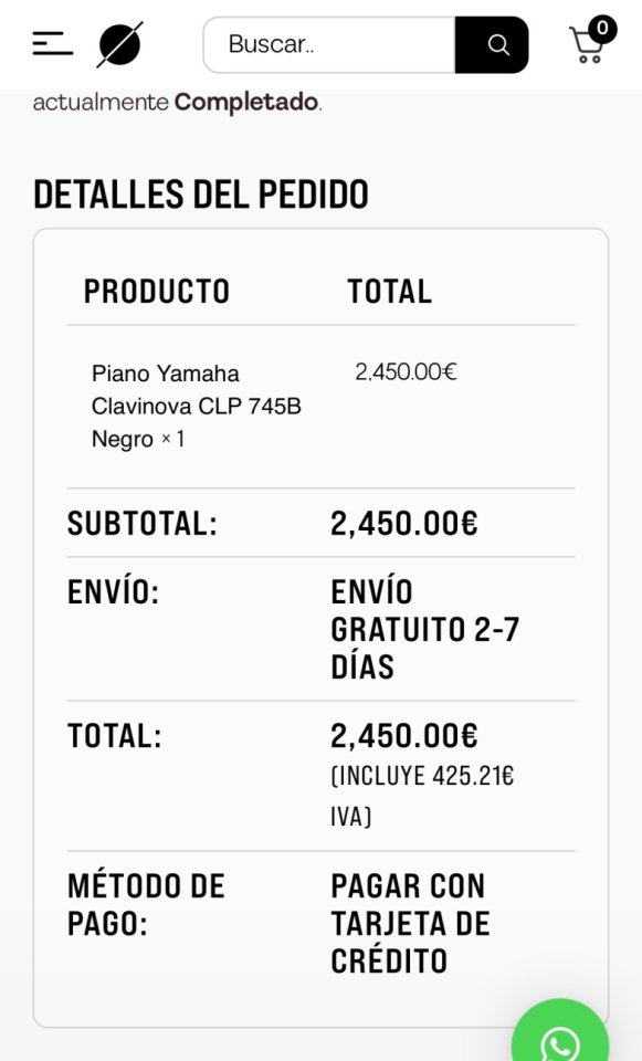YAMAHA Clavinova CLP-745 | | Reestreno con Garantia Oficial