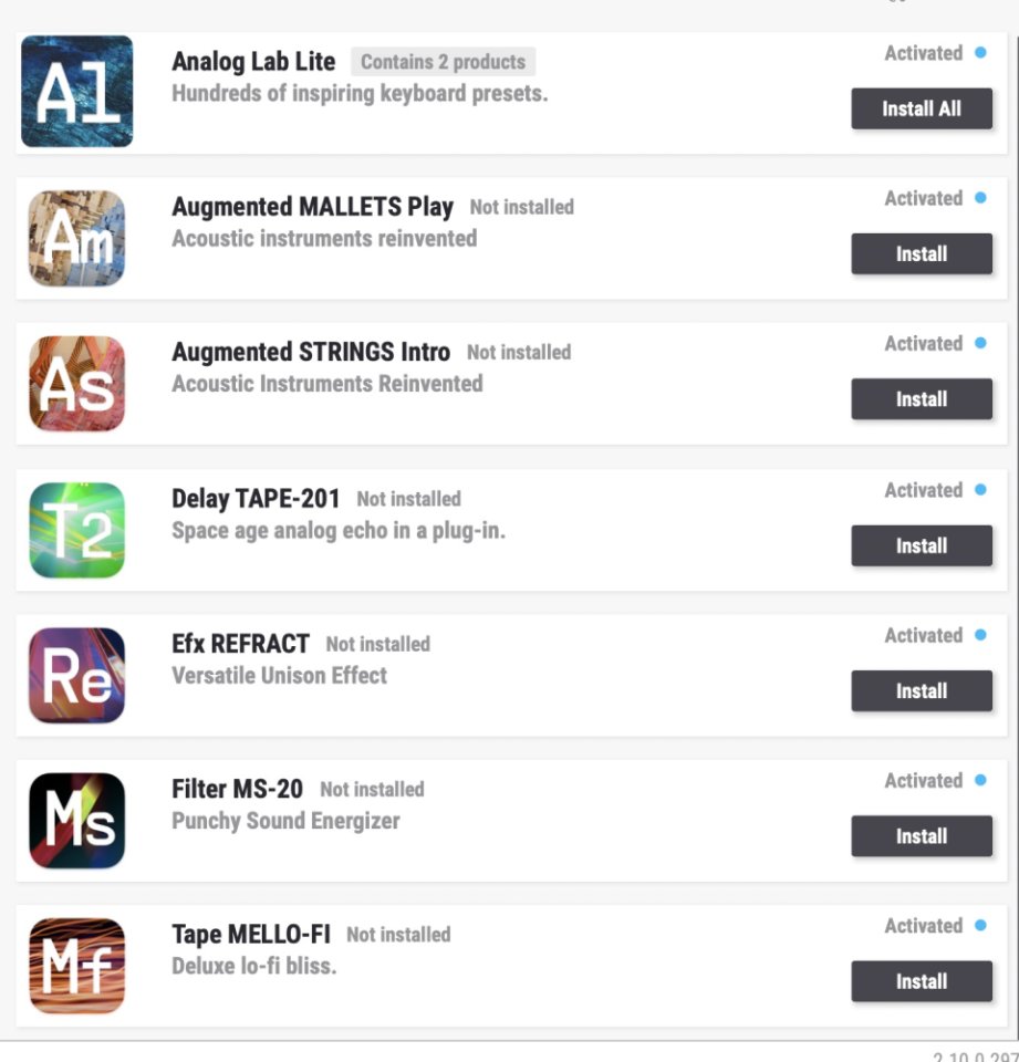 Plugins de Grabación Ableton, Native Instruments, UJAM, BFD 3.5 ETC