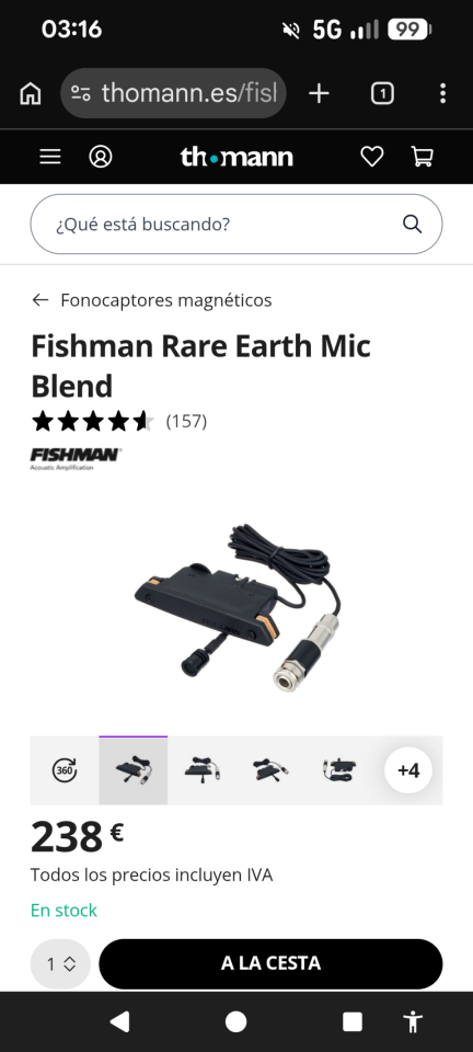 Fishman Rare earth mic de segunda mano · Foto 3 de 3 · Palencia · 170 €