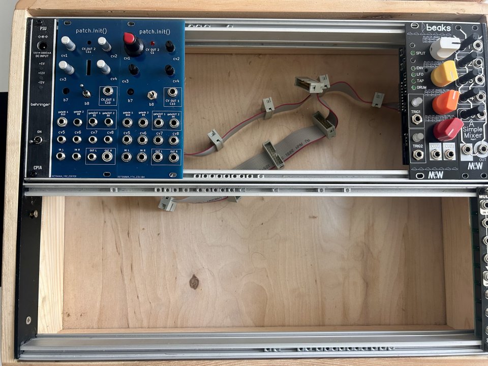 Caja Eurorack DIY 6U 69HP x2