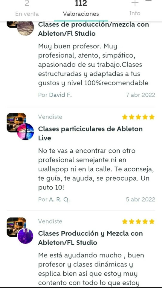 Curso Particular de Música Electrónica y Música Urbana