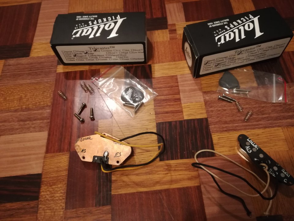 Set pastillas Lollar A3 para Telecaster (gastos de envío incluidos)