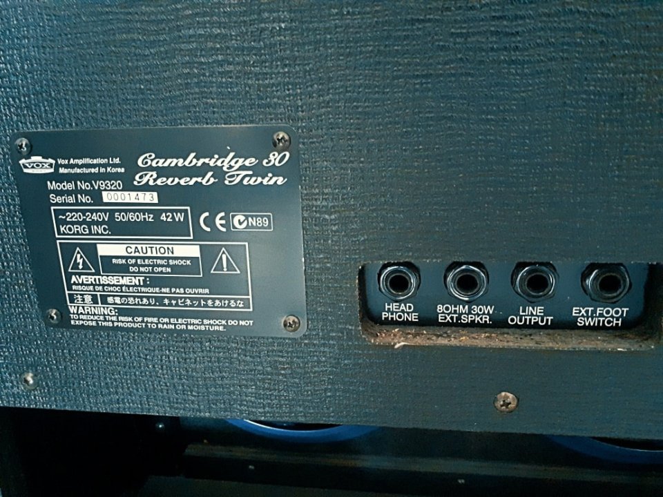 Amplificador de guitarra Vox Cambridge 30 Reverb Twing