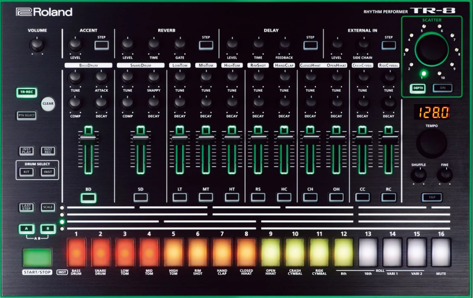 Roland TR-8  +  Licencia 7x7 pack upgrade instalado