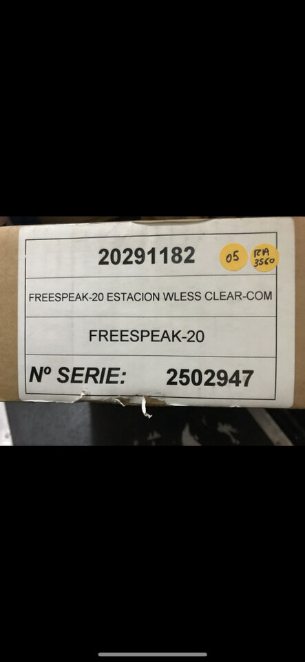 Clearcom Estacion Freespeak, nueva