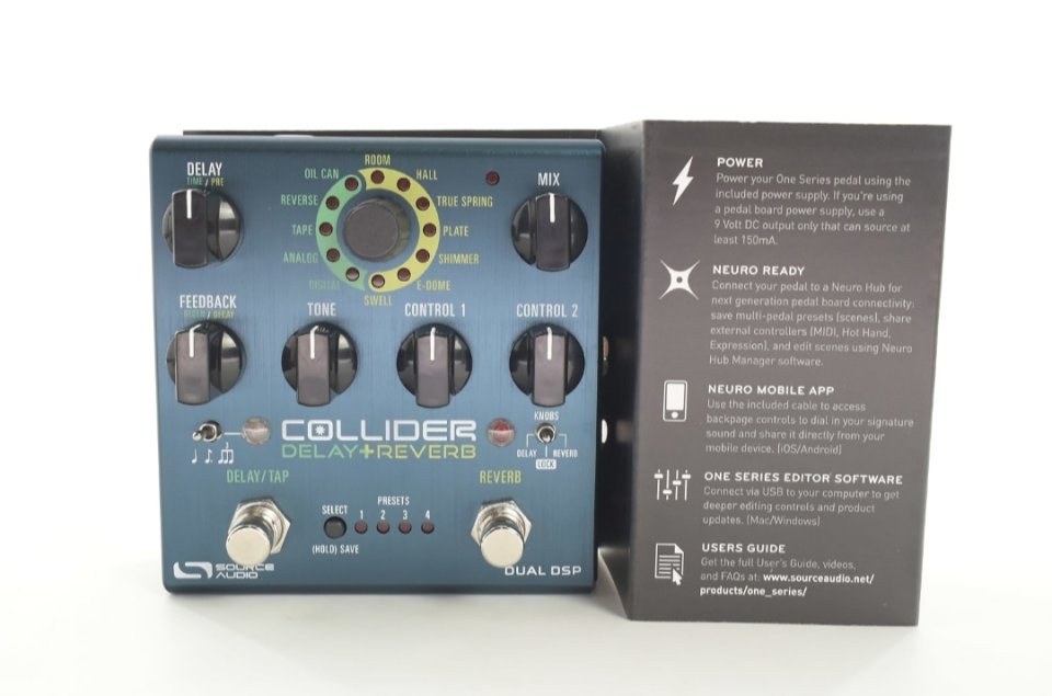Source audio collider stereo delay+reverb