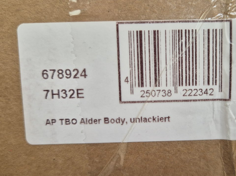 Cuerpo Telecaster Allparts de aliso sin lacar