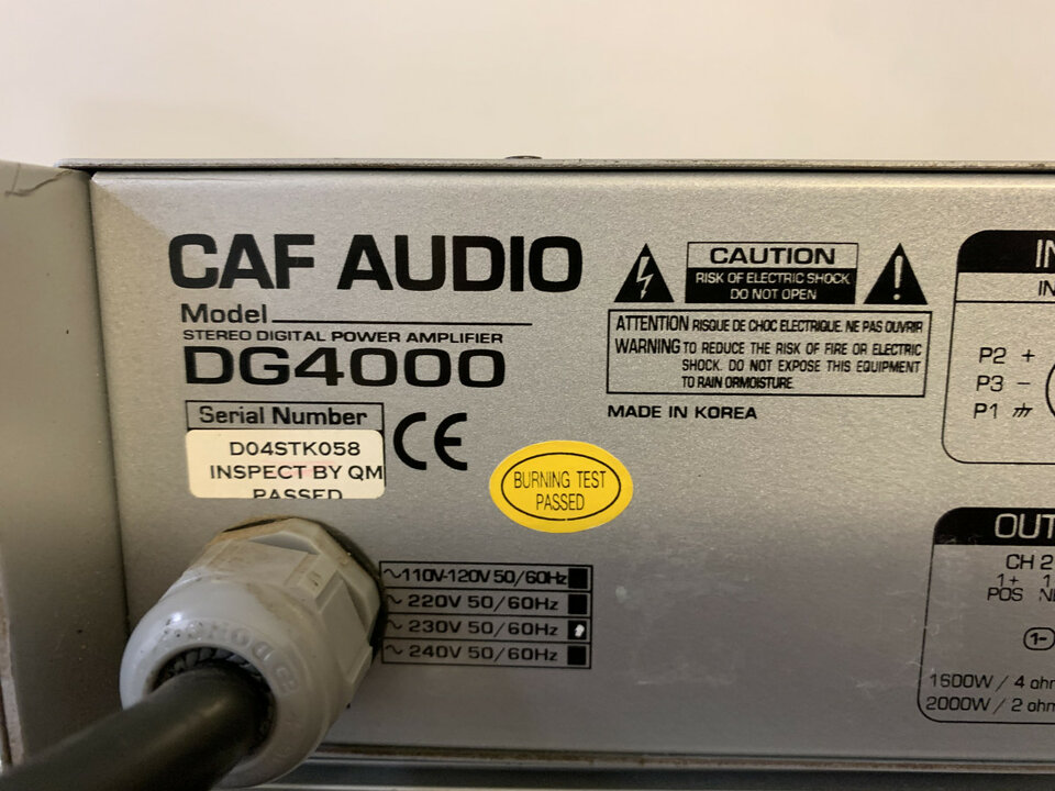 Etapa CAF Audio DG4000