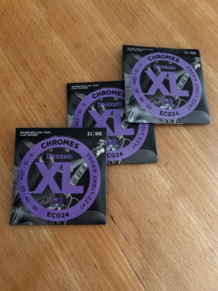 3x D’addario Chromes ECG24. 11-50