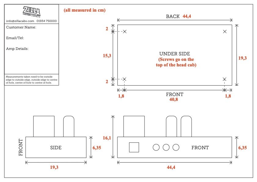 Carcasa custom para cabezal de Zilla