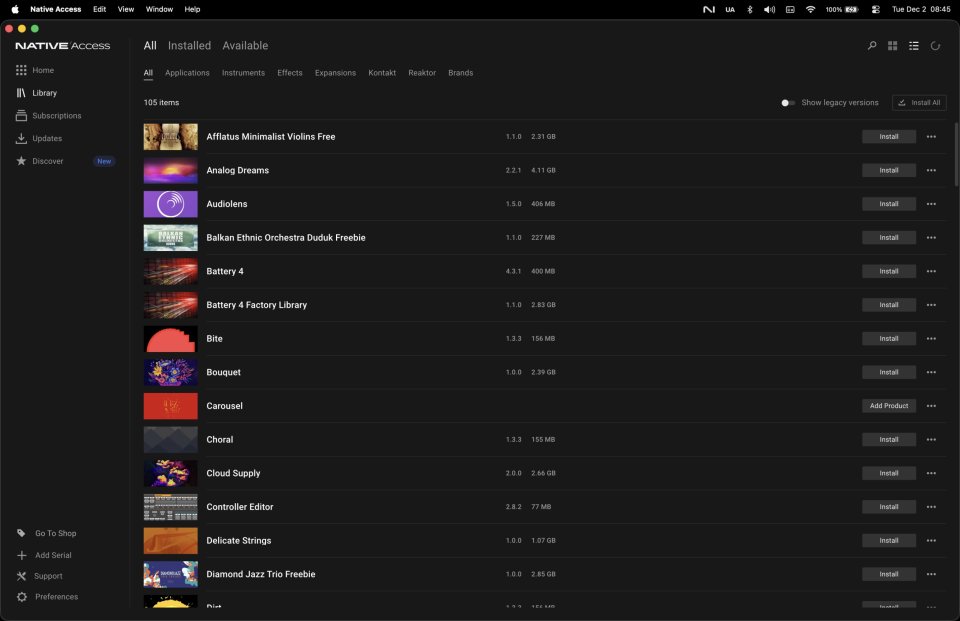 Native Instruments Cuenta Con Muchos Plugins