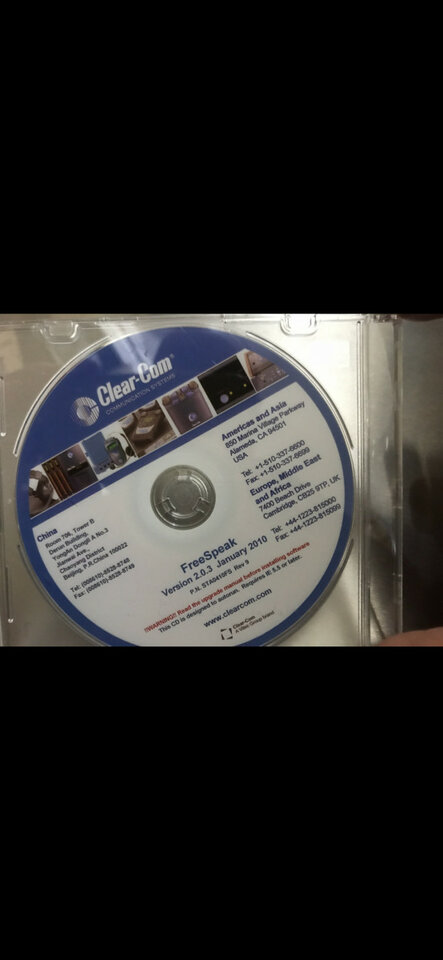 Clearcom Estacion Freespeak, nueva